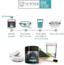 Carica l&#39;immagine nel visualizzatore di Gallery, Carbone Attivo Sbiancante Denti Professionale Dentifricio Carbone Attivo Denti Sbiancante Per Denti Sbiancamento Dentale Polvere Sbiancante Dental Care Charcoal Teeth Whitening Powder Sbiancare Dent