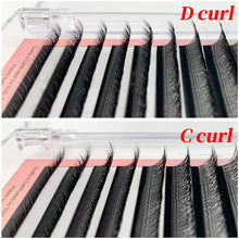 Carica l&#39;immagine nel visualizzatore di Gallery, NAGARAKU YY Extension Ciglia Professionale Russian Volume 4D Eyelash Extensions Premade Fans 0.05mm D Curl 8-12mm Misto Lash Ciglia Estensioni Naturale 8-12mm 0.05 D