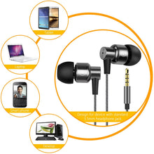 Carica l&#39;immagine nel visualizzatore di Gallery, Gritin Auricolari, Cuffie Auricolare in-Ear con Microfono, Isolamento del Rumore, Alta Definizione, Bassi Potenti, Suono Puro - Grigio