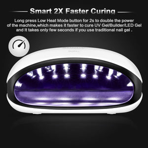 SUNUV SUN4 Lampada UV 48W LED Unghie per Gel Unghie Automatico Sensore con 4 Timer Preimpostati (10s,30s,60s,99s)