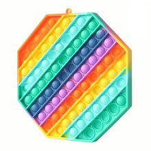 Carica l'immagine nel visualizzatore di Gallery, Fettinow Pop It Grande Fidget Toy - Giocattolo Antistress Push Pop Grande - Pop It Gigante Arcobaleno in Silicone di Alta qualità