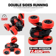 Carica l&#39;immagine nel visualizzatore di Gallery, Macchina Telecomandata, 4WD RC Auto Telecomando 360° Rotazione Acrobatica RC Stunt Car Telecomandate, 1:28 / 2.4GHZ Macchina Radiocomandata per Bambini Giocattoli - Rosso (Batteria Non Inclusa)