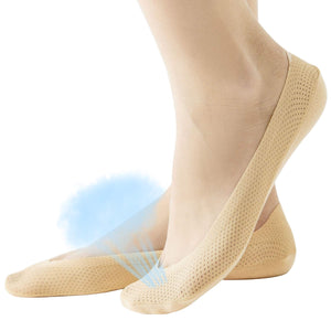 JARSEEN 4Paia Calzini Fantasmini Donna Traspirante EU 39-42, 2beige+2nero - Ilgrandebazar