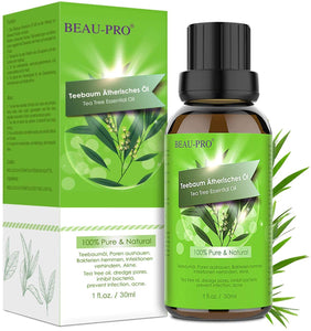 Tea Tree Oil Puro 100% Olio Essenziale di Albero del Tè Naturale - Olio Essenziale Tea Tree Olio di Acne - Anti Acne e Brufoli Trattamento per Pelli Impure, per Aromaterapia Diffusore - 30ml