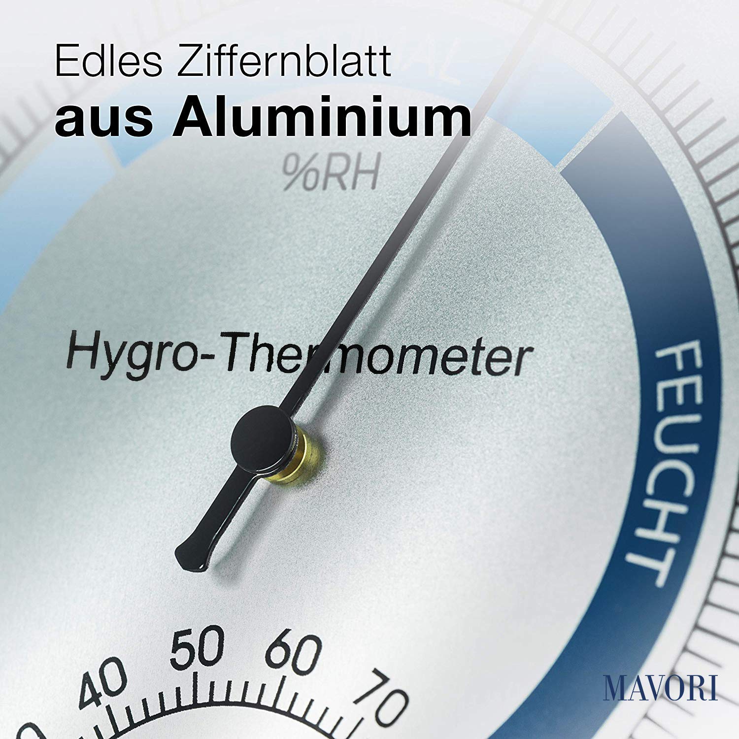 Termometro igrometro analogico per interni - Misuratore di umidità in  acciaio inossidabile di alta qualità E