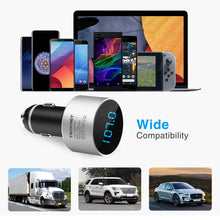 Carica l&#39;immagine nel visualizzatore di Gallery, TECKNET Bluetooth FM Transmitter, Wireless Trasmettitore Radio con Argento - Ilgrandebazar