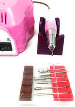 Carica l&#39;immagine nel visualizzatore di Gallery, FRESA RICOSTRUZIONE UNGHIE PRO 25000 GIRI SET MANICURE PEDICURE NAIL ART DM-202