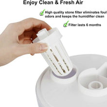 Carica l'immagine nel visualizzatore di Gallery, Filtri sostitutivi per umidificatore ad ultrasuoni con vapore freddo da Aennon - Ricambi di filtri per l'acqua in ceramica per umidificatori - Compatibili anche con molti altri marchi (confezione da 3) di Aennon
