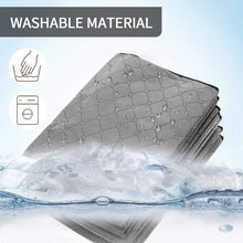 Carica l'immagine nel visualizzatore di Gallery, king do way 4PCS Custodia per Trapunte e Coperte, Porta Abiti Grande capacità con Manico Rinforzato, Organizzatore Pieghevole Traspirante con Cerniera in Acciaio Inossidabile 60x43x35 cm(Grigio)