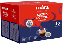 Carica l&#39;immagine nel visualizzatore di Gallery, Lavazza (Roast and Ground) Crema E Gusto Classico, Caffè Macinato Espresso In Cialde, 4 Confezioni da 50 Cialde