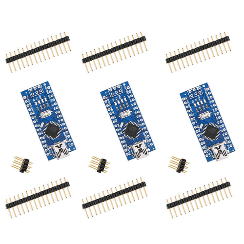 Elegoo Nano V3.0 Scheda di Microcontrollore CH340 ATmega328P(Kit 3) 3 Pacco - Ilgrandebazar