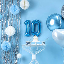 Carica l&#39;immagine nel visualizzatore di Gallery, 0 Palloncino Gigante Decorazioni Compleanno Azzurri Kit, Bimbo Decorazioni, Palloncino Festa Boy, Palloncini per Compleanno, Baby Shower, Nascita, Battesimo, Decorazioni (Numero 0)