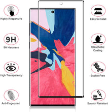 Carica l&#39;immagine nel visualizzatore di Gallery, UTEAMY Pellicola Protettiva per Galaxy Note 10 Vetro temperato, 2 Pezzi, Copertura 3D, durezza 9H, Samsung Note 10 Pellicola Protettiva, Senza Bolle, AntiGraffio, Ultra Trasparente