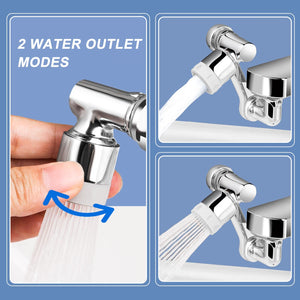 DOBIGER Prolunga Rubinetto Bagno, 1440° Rubinetto Rotante, Universale Snodo per Rubinetto Lavandino, Multifunzionale Rubinetto Prolunga per Cucina Lavandino Bagno