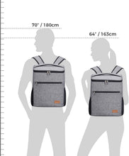 Carica l'immagine nel visualizzatore di Gallery, Lifewit 24 Litri Borsa Termica Porta Pranzo Borsa Frigo Isoterma per Alimenti Mantenere Caldo o Freddo per PIC-nic/All'aperto/Barbecue/Campeggio/Eventi Sportivi (Grigio Zaino)