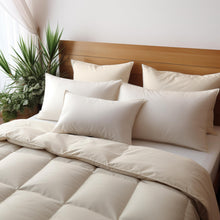 Carica l'immagine nel visualizzatore di Gallery, Cuscini Letto Coppia di Guanciali 50x80 Imbottitura Standard Antiacaro Anallergico Traspirante Rettangolare per Matrimoniale Singolo con Federa in Cotone e Poliest. Sfoderabile e Lavabile