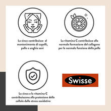 Carica l'immagine nel visualizzatore di Gallery, Swisse Integratore Capelli Pelle Unghie, Integratore Alimentare con Biotina, Zinco, Vitamina C, Ferro, Silicio ed estratto di Cardo mariano, 60 Compresse