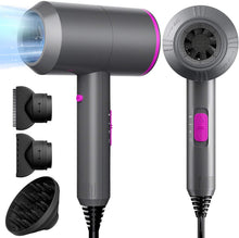 Carica l'immagine nel visualizzatore di Gallery, Fezax Asciugacapelli Ionico Professionale 2000W per Asciugatura Rapida, Potente Phon per Capelli con 2 Velocità e 3 Impostazione della Temperatura, Pulsante Caldo/Freddo
