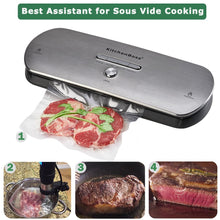 Carica l&#39;immagine nel visualizzatore di Gallery, Macchina Sottovuoto per Alimenti, KitchenBoss G210/Acciaio Inossidabile - Ilgrandebazar