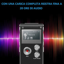 Carica l&#39;immagine nel visualizzatore di Gallery, BIGFOX Registratore Vocale Digitale 8GB di Memoria USB Registratore Vocale Portatile