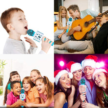 Carica l&#39;immagine nel visualizzatore di Gallery, Microfono Karaoke Bluetooth, FISHOAKY 4.1 Wireless Bambini Karaoke, Portatile Karaoke Microfono con Altoparlante per Cantare, Funzione Eco, Compatibile con Android/iOS o Smartphone