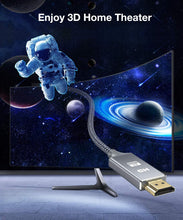Carica l'immagine nel visualizzatore di Gallery, Cavo HDMI 4k Ultra HD [2m],Cavi HDMI 2.0 alta velocità Supporta Ethernet 3D,4K e ritorno audio-2160p Full HD 1080p 3D,Blu-Ray,Xbox 360 TV, Playstation PS3,PS4, HDTV,Arco,HDCP 2.2,HDR