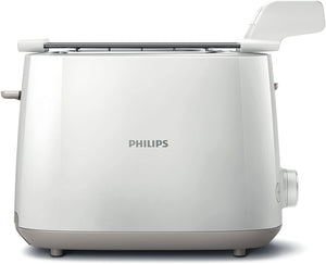 Philips Daily Collection HD2583/00 Tostapane con Pinza per Sandwich, 600 W, 8 Livelli di Tostatura, Bianco