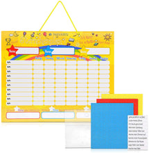 Carica l&#39;immagine nel visualizzatore di Gallery, Navaris Tabellone delle Ricompense Bambini - Tabella Magnetica 40x32cm da Appendere 250x Stelline 1x Pennarello - Calendario premia-Bimbi - Tedesco