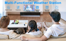 Carica l&#39;immagine nel visualizzatore di Gallery, Kalawen Stazione Meteo Meterologica Digitale con 3 Sensore Esterno Nero - Ilgrandebazar