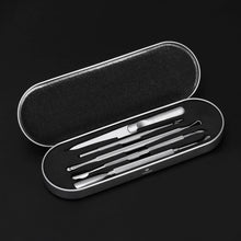 Carica l&#39;immagine nel visualizzatore di Gallery, ETEREAUTY Spingi Cuticole 5 Pezzi in Acciaio Inox Cuticole Unghie Rimuovi per Rimuovere Pelle Morta, Nail Art, Pedicure e Manicure