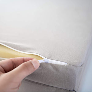 Materassino da Viaggio per Lettino Bambini Premium, 100% Cotone Sfoderabile e Lavabile, Interno in Comfort Foam™ Peso e Densità +45% No Sostanze Nocive Pieghevole 60 x 120 x 6 cm Borsa Trasporto