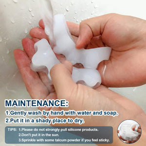 4 Paia gel Toe Separatore, barelle in per dita del piede sovrapposte,... - Ilgrandebazar