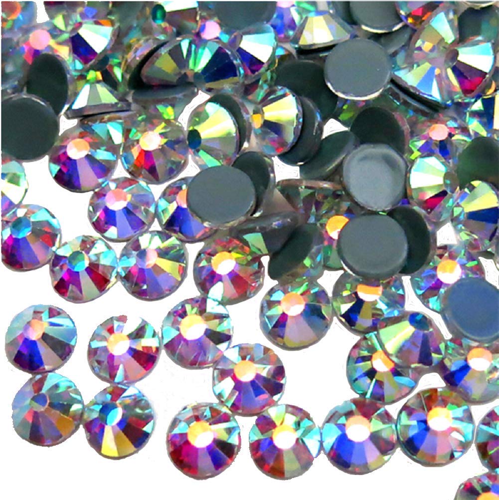 Jollin - strass da incollare con base piatta, SS20 1440pcs, Hotfix Crystal Ab - Ilgrandebazar
