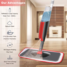 Carica l&#39;immagine nel visualizzatore di Gallery, Winpok Lavapavimenti a Spruzzo, Spray Mop Scopa a Rosso - Ilgrandebazar