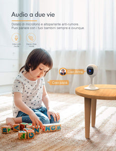 Apeman FHD 1080P Baby Monitor Telecamera wifi XT-IH74-IT-N - Ilgrandebazar