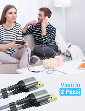 Carica l&#39;immagine nel visualizzatore di Gallery, AINOPE 2-Pezzi 2M Cavo Prolunga USB 3.0 Maschio A Femmina A 5Gbps Cavo Estensione USB 3.0 Placcato Oro per Chiavetta USB, Hub USB, Disco Rigido Esterno, Mouse, Stampante, Gamepad, ecc