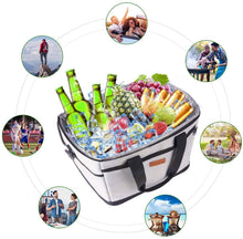 Carica l'immagine nel visualizzatore di Gallery, Kollea Borsa Termica, 30L Borsa Frigo con Rivestimento Rigido in PVC, Borsa Porta Pranzo per Campeggio, Barbecue, Famiglia, Auto e attività All'Aperto