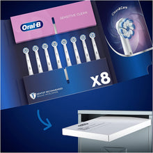 Carica l'immagine nel visualizzatore di Gallery, Oral-B Sensitive Clean Testine di Ricambio per Spazzolino Elettrico, Confezione da 8 Pezzi, Pacco Adatto alla Buca delle Lettere