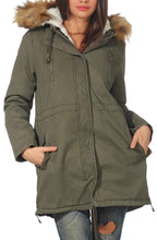Carica l&#39;immagine nel visualizzatore di Gallery, Malito Donna Foderato Parka Cappuccio Trenchcoat Cappotto-Invernale 81099... - Ilgrandebazar