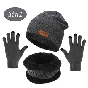 TAGVO Winter Beanie Hat Sciarpa Set Super Soft Fleece Fodera Interna Grande... - Ilgrandebazar