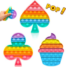 Carica l'immagine nel visualizzatore di Gallery, Chennyfun Fidget Pop Toy Set, Spingi Pop Giocattoli Sensoriali, 3PCS Fidget Pack, Arcobaleno Bubble Popper Giocattoli per alleviare l'ansia, Ventaglio di Girasole Gelato Regali per Bambini e Adulti