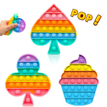 Carica l'immagine nel visualizzatore di Gallery, Chennyfun Fidget Pop Toy Set, Spingi Pop Giocattoli Sensoriali, 3PCS Fidget Pack, Arcobaleno Bubble Popper Giocattoli per alleviare l'ansia, Ventaglio di Girasole Gelato Regali per Bambini e Adulti