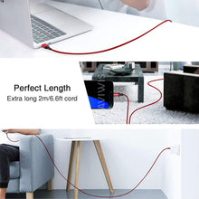 Carica l'immagine nel visualizzatore di Gallery, Cavo Micro USB, AVIWIS [3Pezzi 2M] Cavi Micro USB Rapida Ricarica Nylon Intrecciato Caricabatterie Android di Ricarica Compatible with Samsung Galaxy S7/S6/J7/Note5,Huawei,Nokia,Kindle Rosso