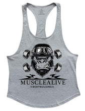Carica l&#39;immagine nel visualizzatore di Gallery, Muscle Alive Uomo Fitness sotto Maglie Sportive Canotta Bodybuilding... - Ilgrandebazar