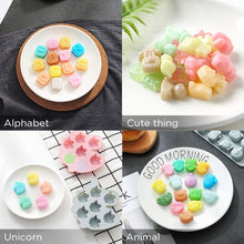 Carica l&#39;immagine nel visualizzatore di Gallery, AYUQI Stampo in Silicone per Cioccolato, Animali e Stampo per Caramelle Unicorno Stampi da Forno per Gelatina per cubetti di Ghiaccio Truffle Mold con 1 contagocce per Cioccolato, Biscuit.etc