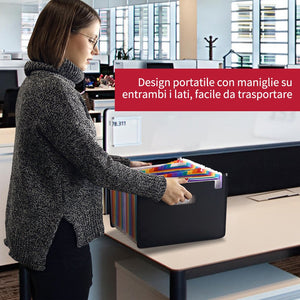 LOETAD Cartella Portadocumenti per Ufficio A4 Porta Documenti 24 tasche - Ilgrandebazar