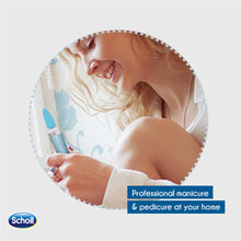 Carica l&#39;immagine nel visualizzatore di Gallery, Scholl Velvet Smooth Kit Elettronico per la Cura delle Unghie, Manicure e Blu - Ilgrandebazar