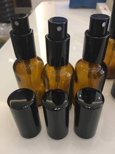 One Trillion,Bottiglie spray,30ml bottiglie di vetro ambrato con 6, Ambra - Ilgrandebazar