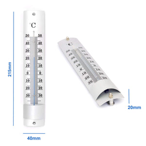 Lantelme 6185 - Set di 2 termometri in alluminio, analogici, per argento - Ilgrandebazar