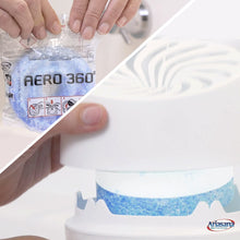 Carica l'immagine nel visualizzatore di Gallery, Ariasana Aero 360° Bagno Kit Assorbiumidità, deumidificatore casa non elettrico, assorbi umidità contro condensa, muffa e cattivi odori, 1 dispositivo e 1 ricarica in Tab da 450g